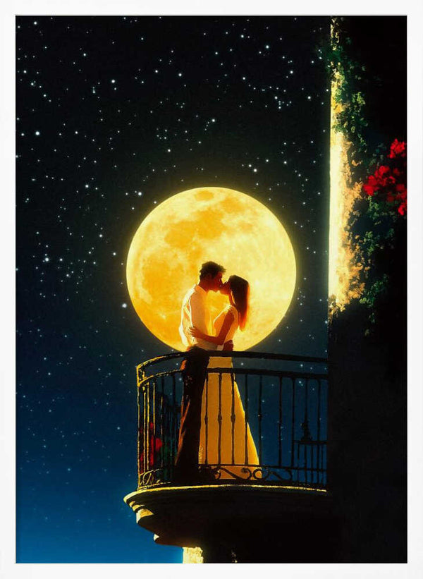 Tablou înramat „Love Under the Moon” de Taudalpoi
