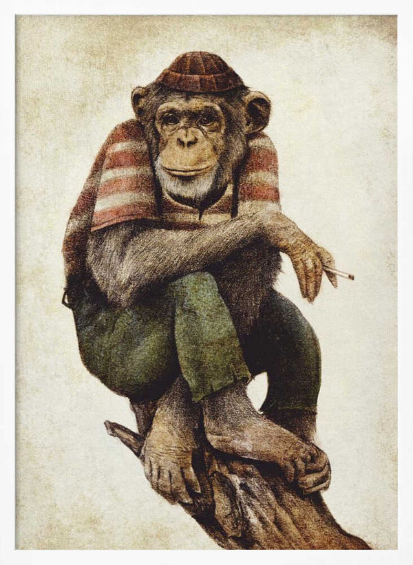 Tablou înramat „Smoke &amp; Chill” de Mike Koubou