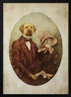 Tablou înramat „Victorian-style Portrait Couple” de Mike Koubou