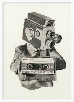 Tablou înramat „The Future Is Analog” de Mikhail Siskoff