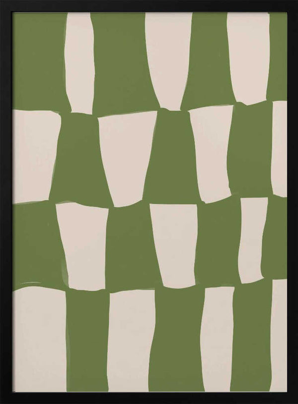 Tablou înramat „Rhythmic Greens” de Treechild