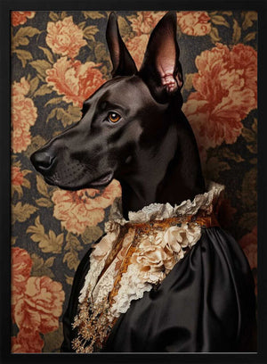 Tablou înramat „The Elegant Great Dane” de SHANDU