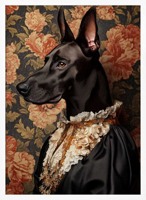 Tablou înramat „The Elegant Great Dane” de SHANDU