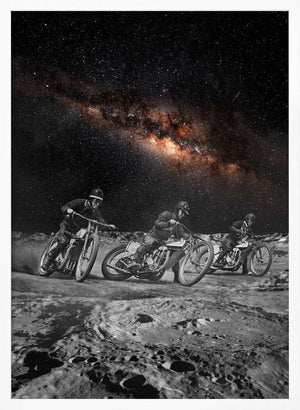 Tablou înramat „Motorcyclists Racing” de Dominik Przerwa