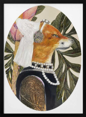 Tablou înramat „Fox Dressed In Renaissance Attire” de Karenina Fabrizzi