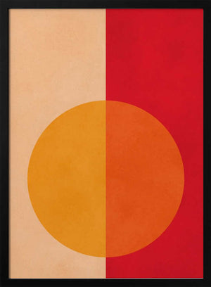 Tablou înramat „Bold Bisected Circle” de Vitor Costa