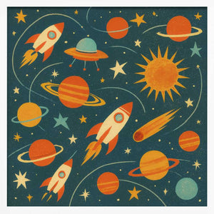 Tablou înramat „Planetary Exploration” de Taudalpoi