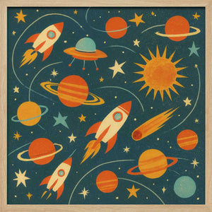 Tablou înramat „Planetary Exploration” de Taudalpoi