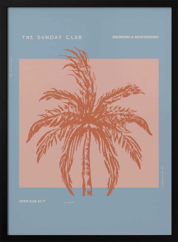 Tablou înramat „Sunkissed Oasis” de Treechild