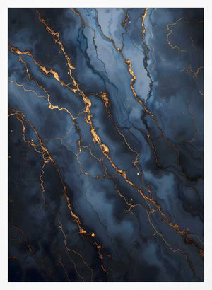 Tablou înramat „Blackout With Gold Vibes” de Kintsugi99