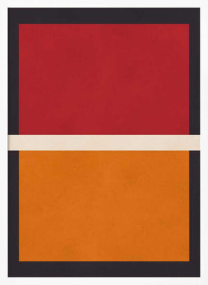 Tablou înramat „Red and Orange Blocks” de Vitor Costa