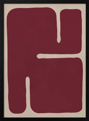 Tablou înramat „Crimson Contours” de Vitor Costa