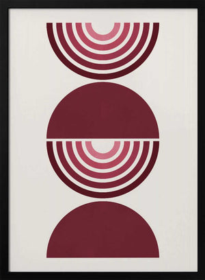 Tablou înramat „Red Symmetry Layers” de Vitor Costa