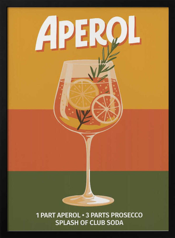 Tablou înramat „Aperol Vintage No 1” de Andreas Magnusson
