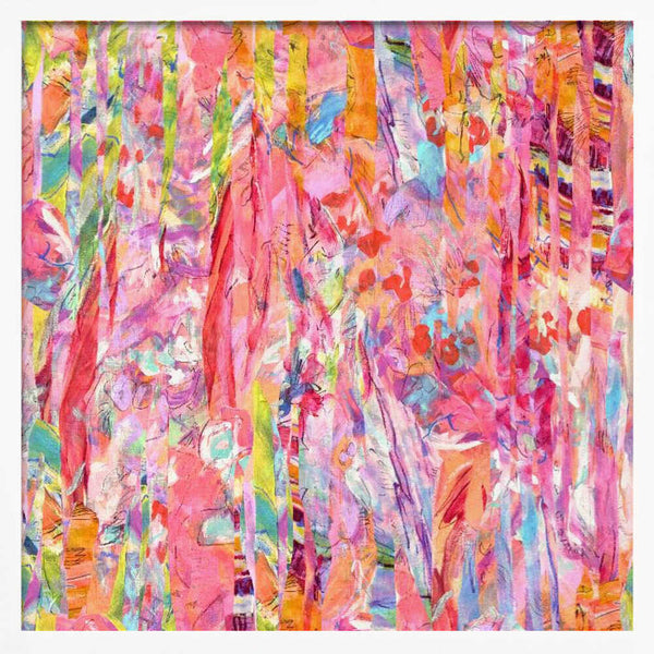 Tablou înramat „Repeatpattern Hotpinkgoddess Vibrant2” de Dorothy Fagan