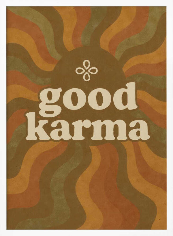 Tablou înramat „Karma Waves” de Treechild