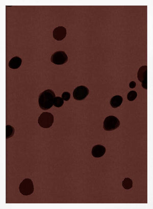Tablou înramat „Dark Cocoa Dots” de Mela Patterns