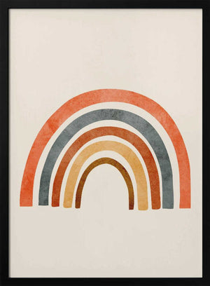Tablou înramat „Muted Rainbow Curve” de City Art