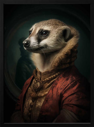 Tablou înramat „Meerkat Portrait” de Andreas Magnusson