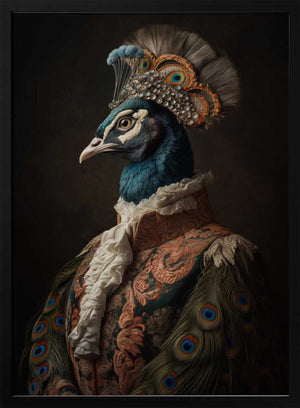 Tablou înramat „Peacock Portrait” de Andreas Magnusson