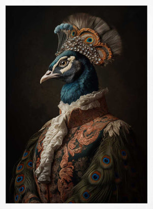 Tablou înramat „Peacock Portrait” de Andreas Magnusson