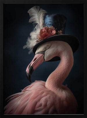 Tablou înramat „Flamingo Portrait” de Andreas Magnusson