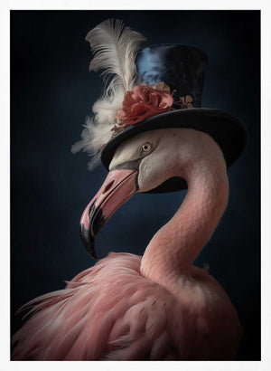 Tablou înramat „Flamingo Portrait” de Andreas Magnusson