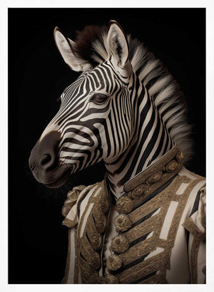 Tablou înramat „Zebra Portrait” de Andreas Magnusson