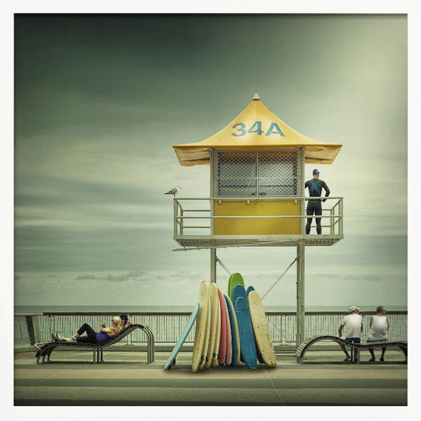 Tablou înramat „The life guard” de Adrian Donoghue