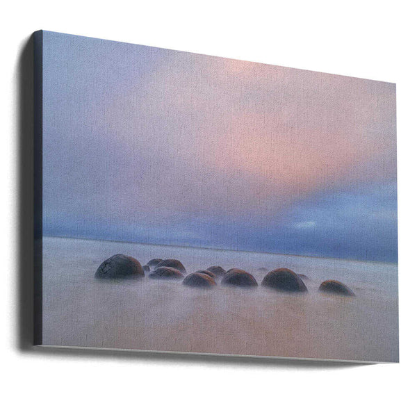 Tablou canvas „Moeraki Boulders” de Hua Zhu