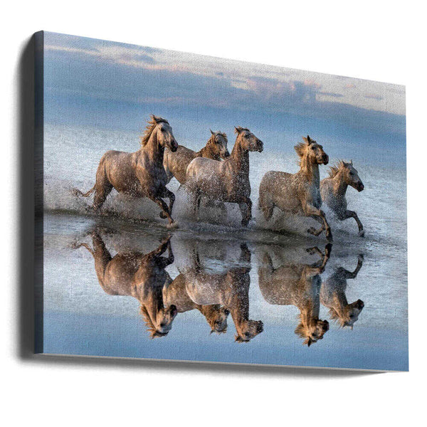 Tablou canvas „Horses and reflection” de Xavier Ortega