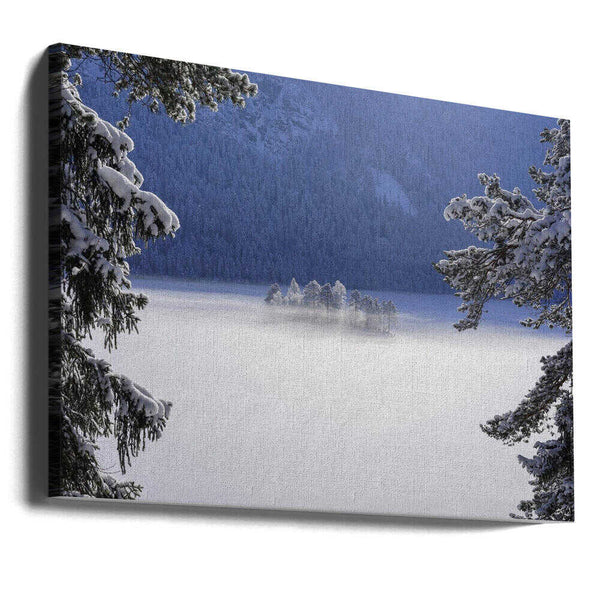 Tablou canvas „fog over frozen lake” de Norbert Maier