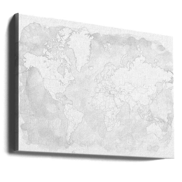 Tablou canvas „Xandi world map” de Rosana Laiz Blursbyai