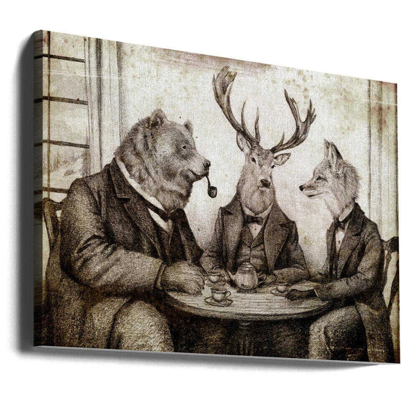 Tablou canvas „Woodland Gentlemen” de Mike Koubou