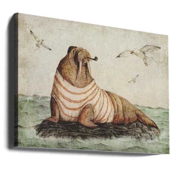 Tablou canvas „Seaside Gentleman” de Mike Koubou