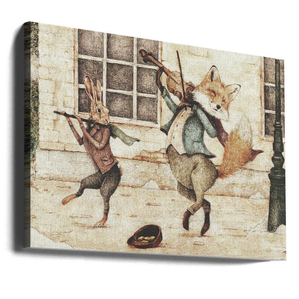 Tablou canvas „Street Musicians” de Mike Koubou