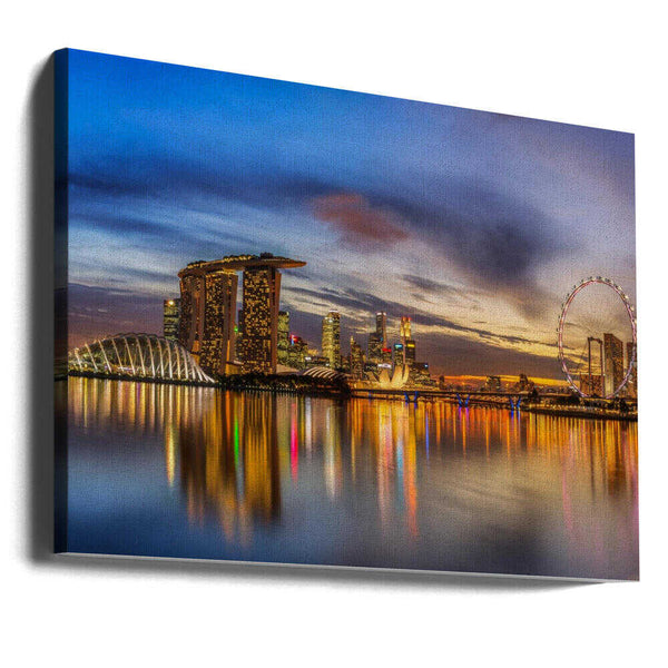 Tablou canvas „Sunset by the Bay” de Zexsen Xie