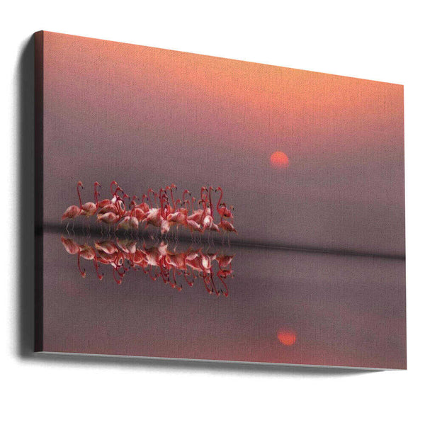 Tablou canvas „purple sunset” de Anna Cseresnjes