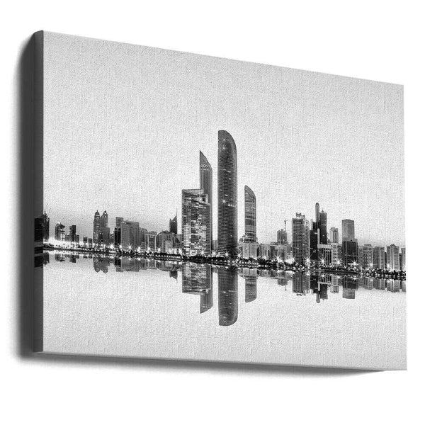 Tablou canvas „Abu Dhabi Urban Reflection” de Akhter Hasan