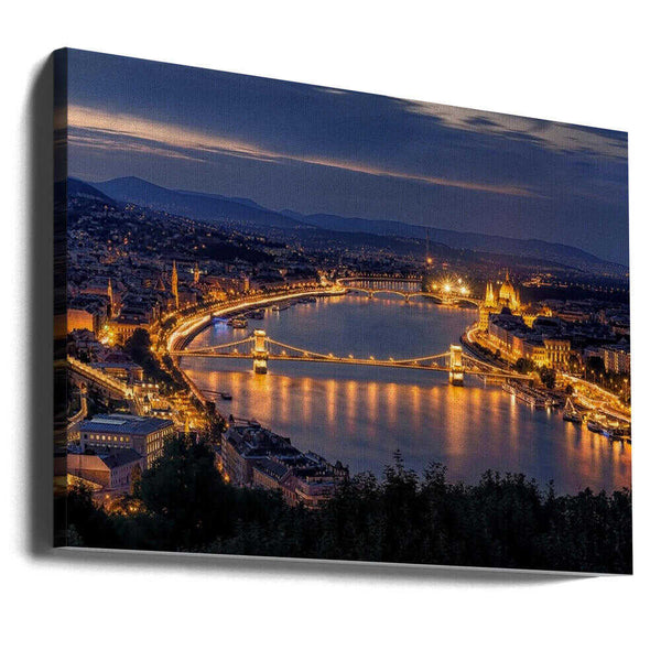 Tablou canvas „Panorama of Budapest” de Thomas D Mørkeberg