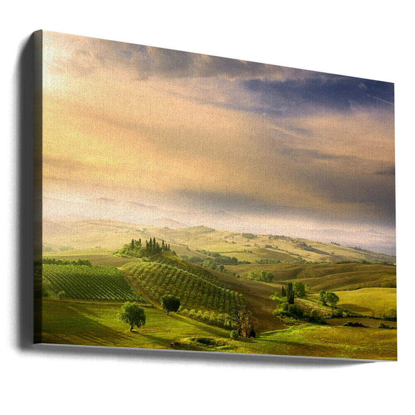 Tablou canvas „Podere Belvedere's Sunrise” de Arnaud BRATKOVIC