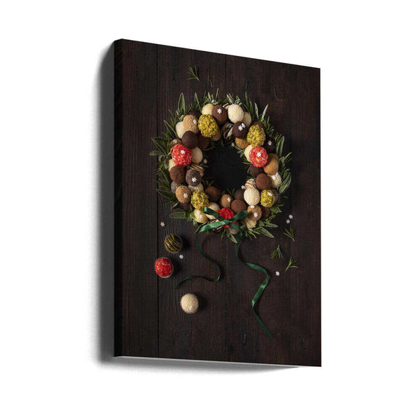 Tablou canvas „Truffles Christmas wreath” de Diana Popescu