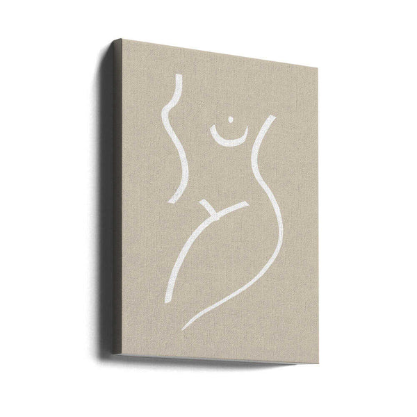 Tablou canvas „Body Sketch Sand” de Pictufy Studio