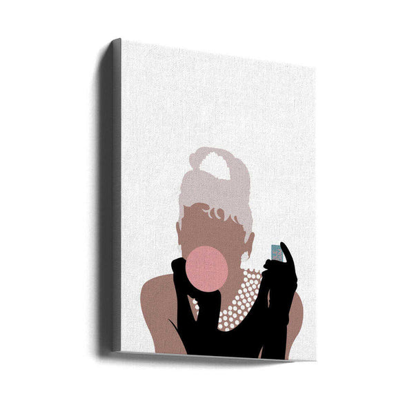 Tablou canvas „Bubblegum Girl” de Pictufy Studio II