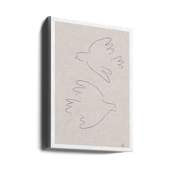 Tablou canvas „Two Doves” de Pictufy Studio II