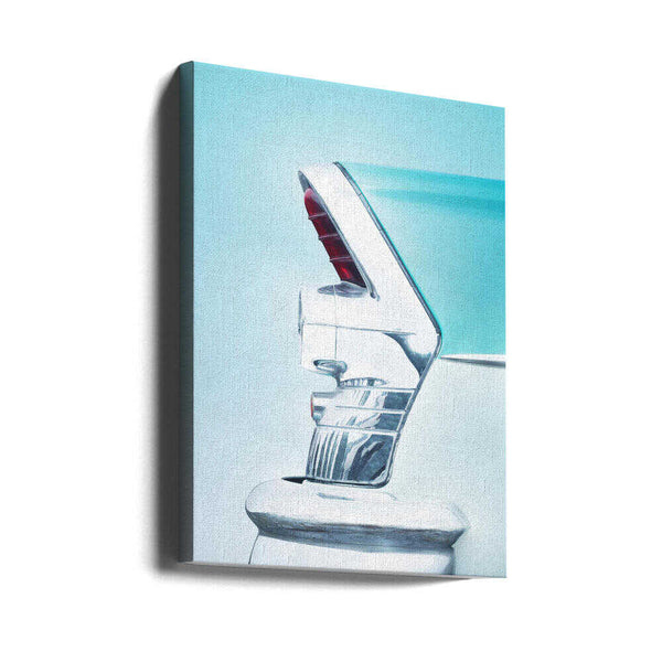 Tablou canvas „US classic car 1955 Century tail fin abstract” de Beate Gube