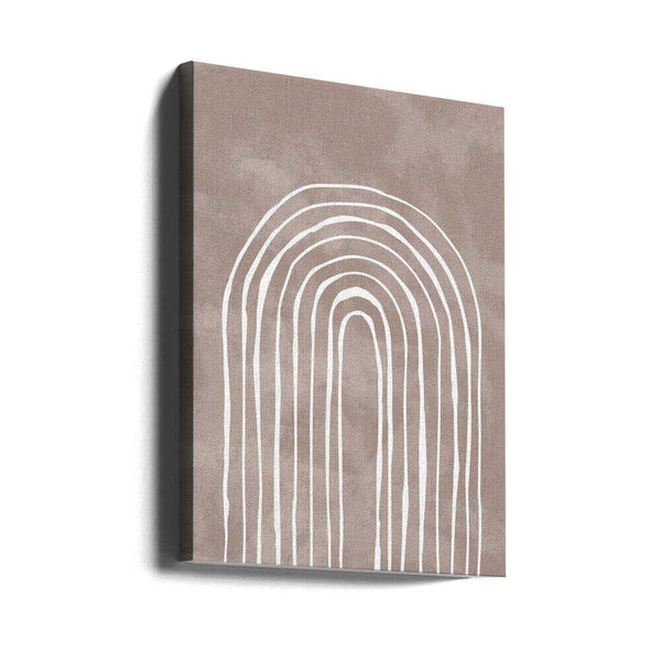 Tablou canvas „Arch_one way_003_white” de Pictufy Studio II