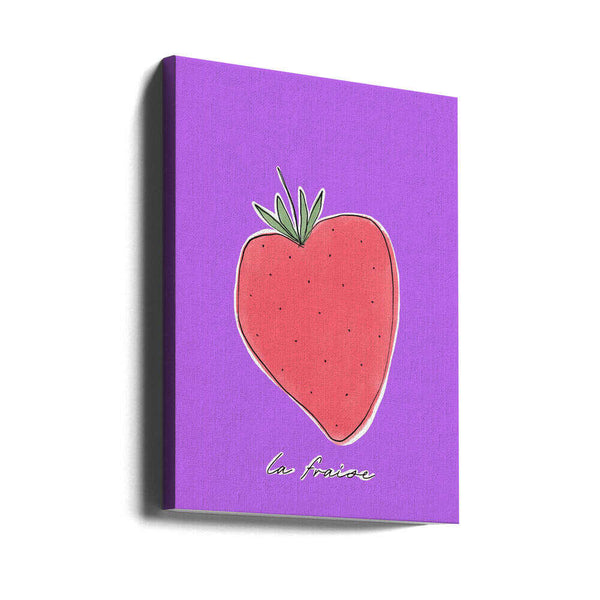 Tablou canvas „Stylized Strawberry Delight” de uplusmestudio