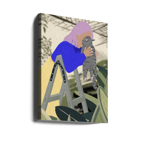 Tablou canvas „Hi Kitty, I love you!” de Jota de jai