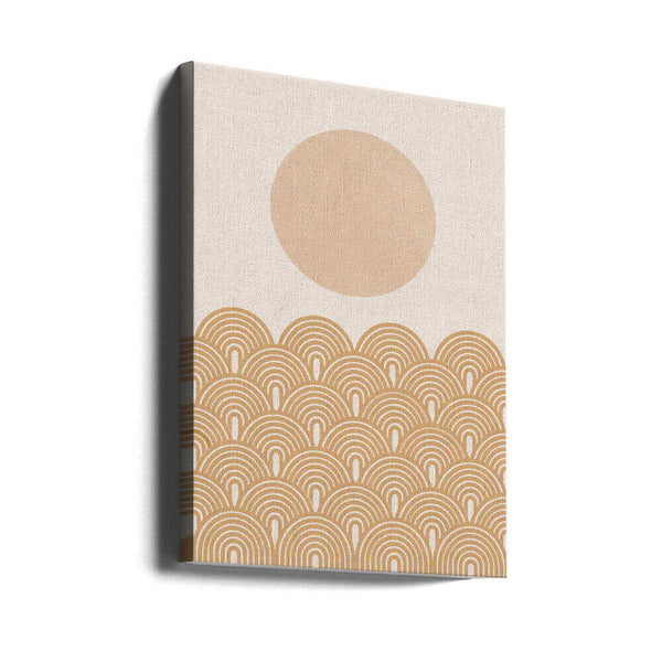 Tablou canvas „Golden Sun Waves” de THE MIUUS STUDIO
